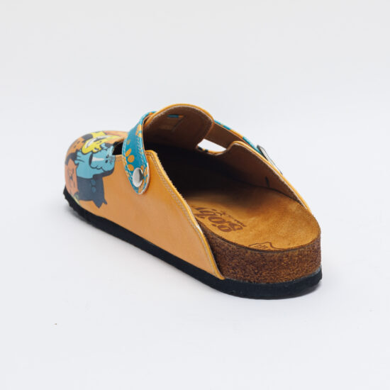 Ортопедични чехли със стелка от естествен велур / /