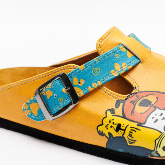 Ортопедични чехли със стелка от естествен велур / /