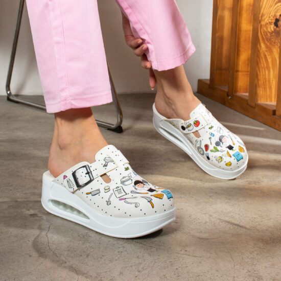 Дамско анатомично работно сабо на платформа / /