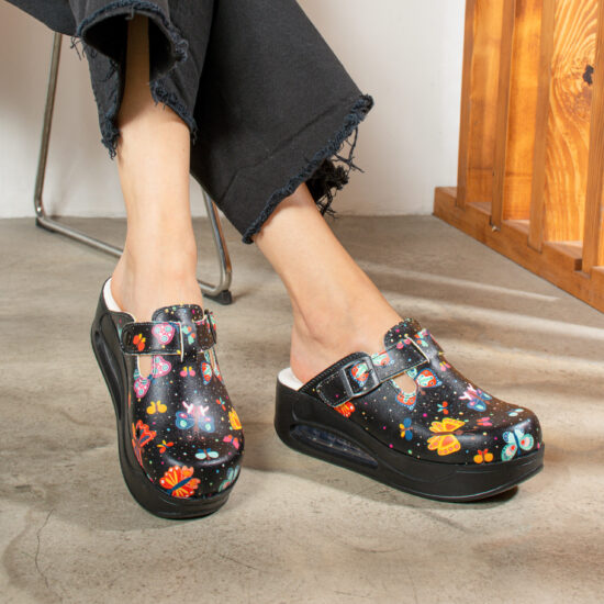 Дамско анатомично работно сабо на платформа / / Дамско анатомично работно сабо на платформа / /