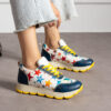 Дамски цветни маратонки с оригинален дизайн Дамски кецове и сникърси 7