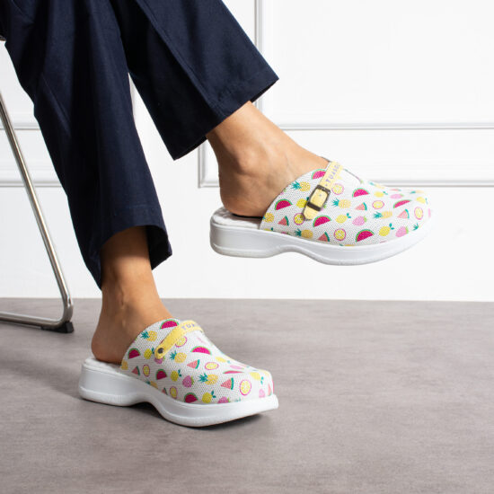 Работни чехли от естествена кожа с гел стелка / /