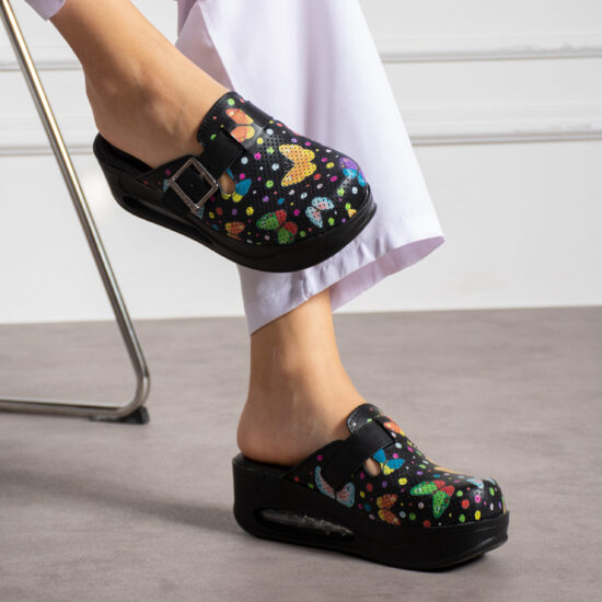 Анатомични чехли на платформа от естествена кожа / /