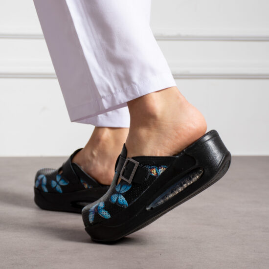 Анатомични чехли на платформа от естествена кожа / /