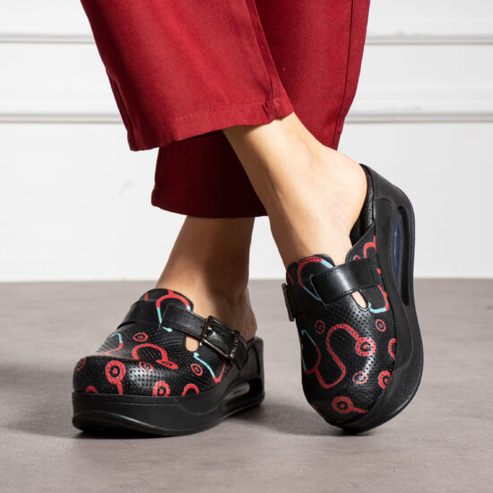 Анатомични чехли на платформа от естествена кожа / /