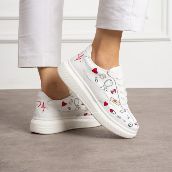 Анатомични работни маратонки от естествена кожа / /