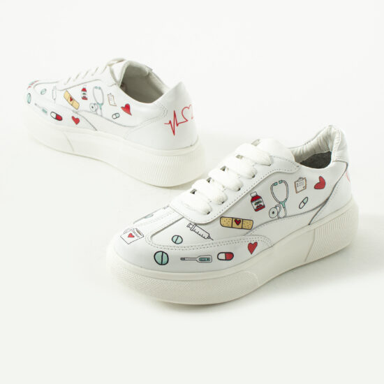 Анатомични работни маратонки от естествена кожа / /