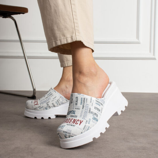 Дамско сабо на платформа от естествена кожа / / Дамско сабо на платформа от естествена кожа / /