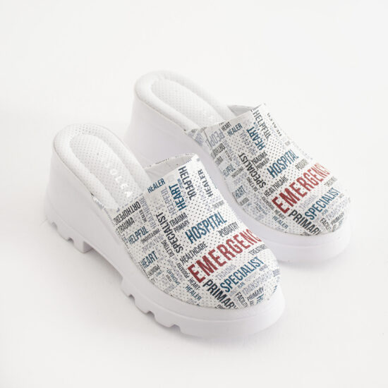 Дамско сабо на платформа от естествена кожа / / Дамско сабо на платформа от естествена кожа / /