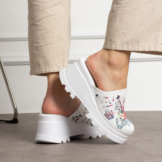 Дамско сабо на платформа от естествена кожа / / Дамско сабо на платформа от естествена кожа / /