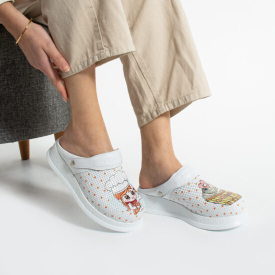 Професионално работно сабо за кухня от естествена кожа / / Професионално работно сабо за кухня от естествена кожа / /