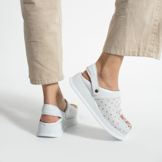 Професионално работно сабо за кухня от естествена кожа / / Професионално работно сабо за кухня от естествена кожа / /