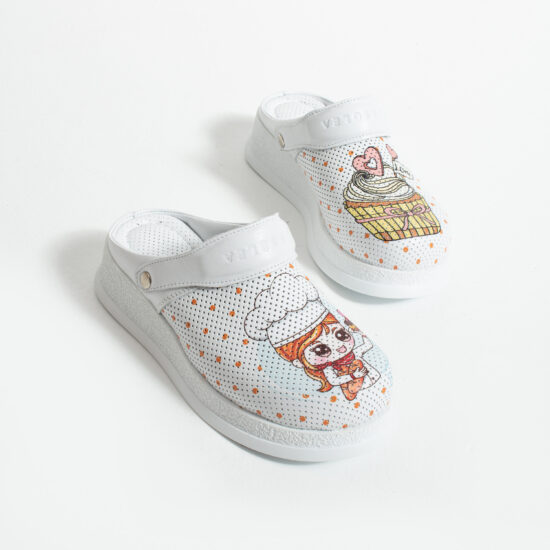 Професионално работно сабо за кухня от естествена кожа / / Професионално работно сабо за кухня от естествена кожа / /