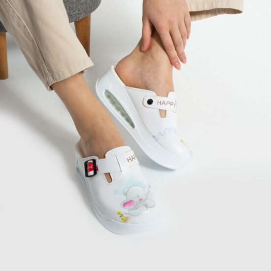 Дамско цветно анатомично работно сабо на платформа / / Дамско цветно анатомично работно сабо на платформа / /