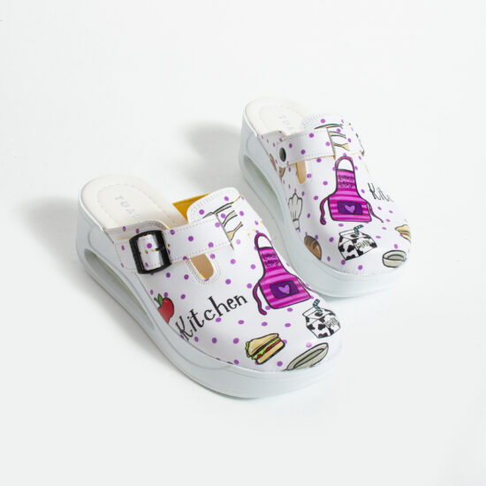 Дамско анатомично работно сабо за кухня на платформа / / Дамско анатомично работно сабо за кухня на платформа / /