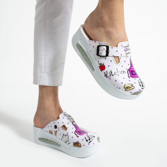 Дамско анатомично работно сабо за кухня на платформа / / Дамско анатомично работно сабо за кухня на платформа / /