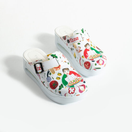 Дамско анатомично работно сабо за кухня на платформа / / Дамско анатомично работно сабо за кухня на платформа / /