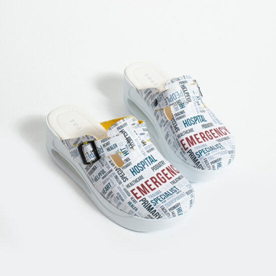 Дамско медицинско работно сабо на платформа / / Дамско медицинско работно сабо на платформа / /