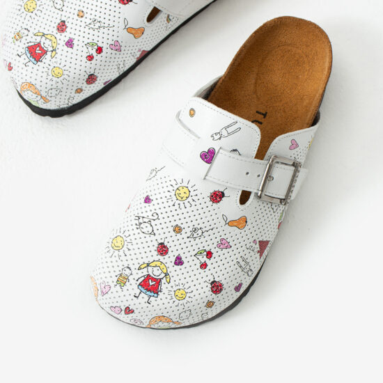 Работни ортопедични чехли от естествена кожа за детска градина / / Работни ортопедични чехли от естествена кожа за детска градина / /