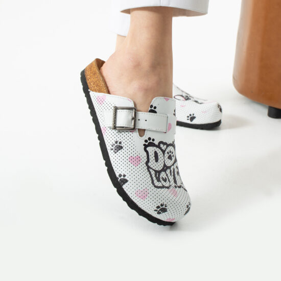 Дамски ортопедични чехли от естествена кожа / /