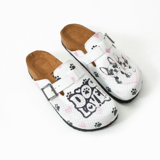 Дамски ортопедични чехли от естествена кожа / /