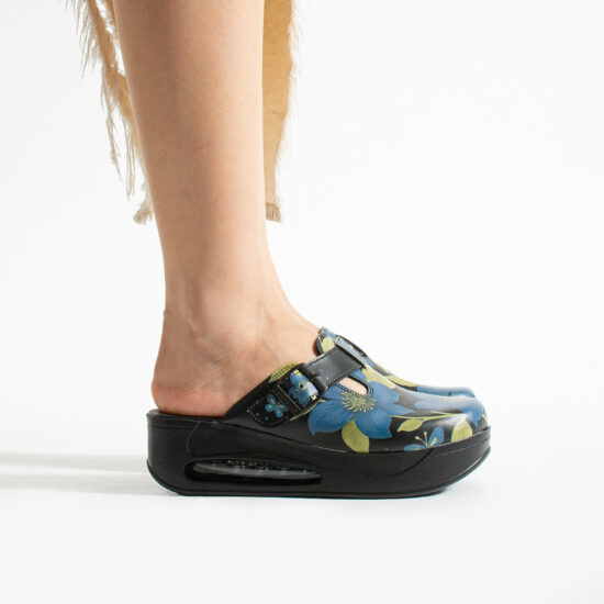 Дамско цветно анатомично работно сабо на платформа / / Дамско цветно анатомично работно сабо на платформа / /