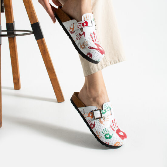 Дамски ортопедични чехли от естествена кожа Весели чехли Детска градина 2 Alternative view of Дамски ортопедични чехли от естествена кожа