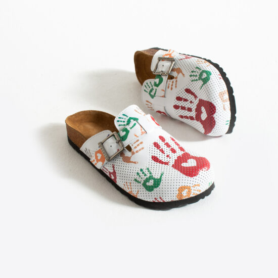 Дамски ортопедични чехли от естествена кожа / /