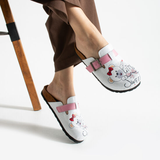 Дамски ортопедични чехли от естествена кожа Весели чехли Детска градина 2 Alternative view of Дамски ортопедични чехли от естествена кожа