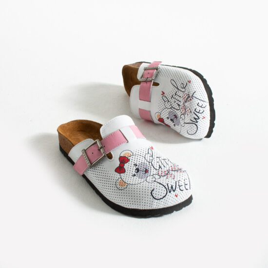 Дамски ортопедични чехли от естествена кожа / /