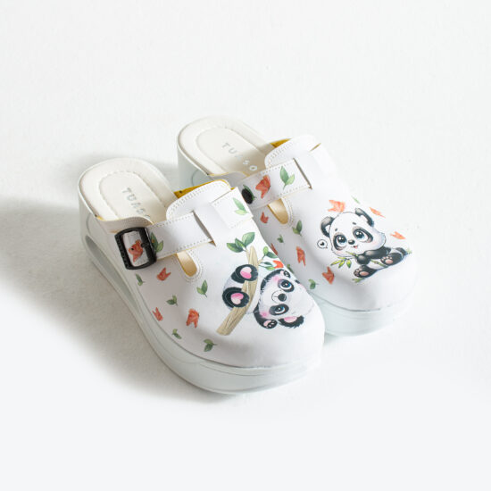 Дамско цветно анатомично работно сабо на платформа / / Дамско цветно анатомично работно сабо на платформа / /