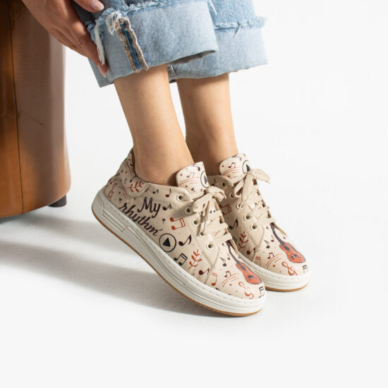 Alternative view of Анатомични дамски кецове от естествена кожа