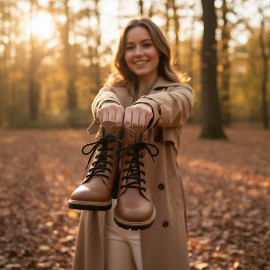 Дамски кафяви кубинки естествена кожа с цип / / Дамски кафяви кубинки естествена кожа с цип / /