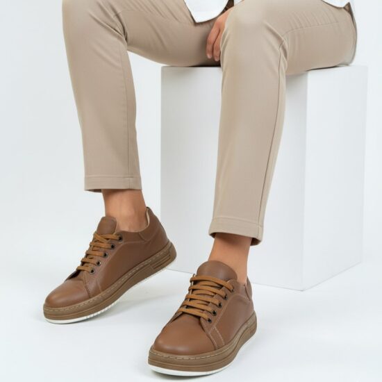 Дамски кафяви анатомични кецове от естествена кожа / / Дамски кафяви анатомични кецове от естествена кожа / /