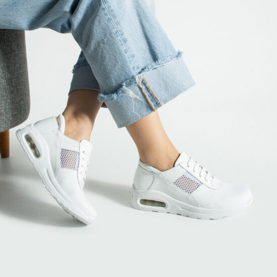 Анатомични работни маратонки от естествена кожа Дамски кецове и сникърси Едноцветни