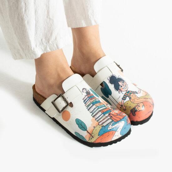 Дамски ортопедични чехли с цветен дизайн Весели чехли Детска градина