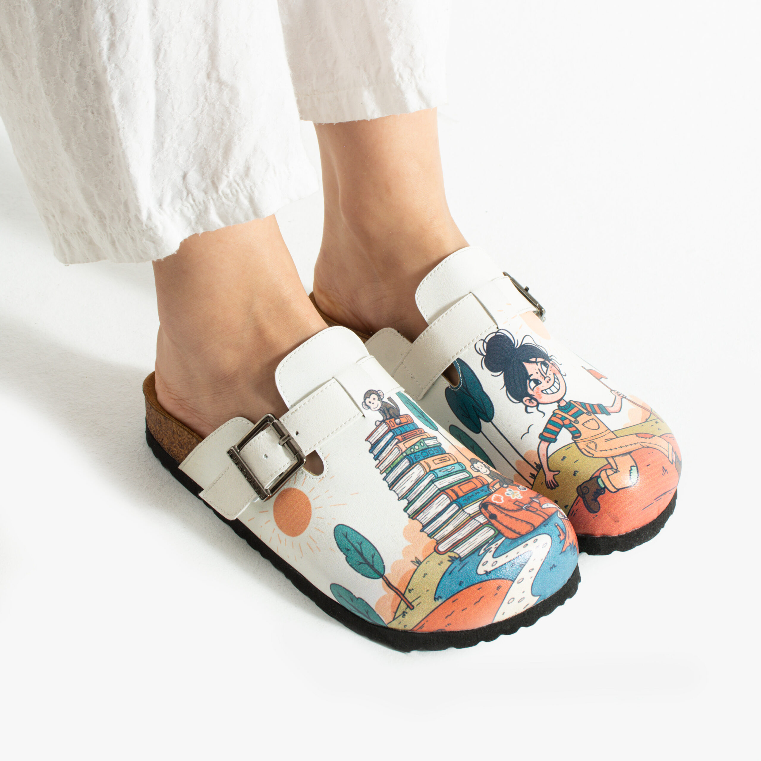 Дамски ортопедични чехли с цветен дизайн Весели чехли Детска градина 11 Дамски ортопедични чехли с цветен дизайн