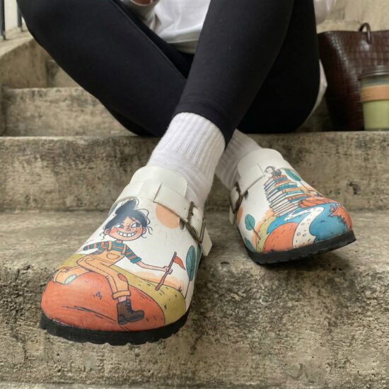 Дамски ортопедични чехли с цветен дизайн / / Дамски ортопедични чехли с цветен дизайн / /