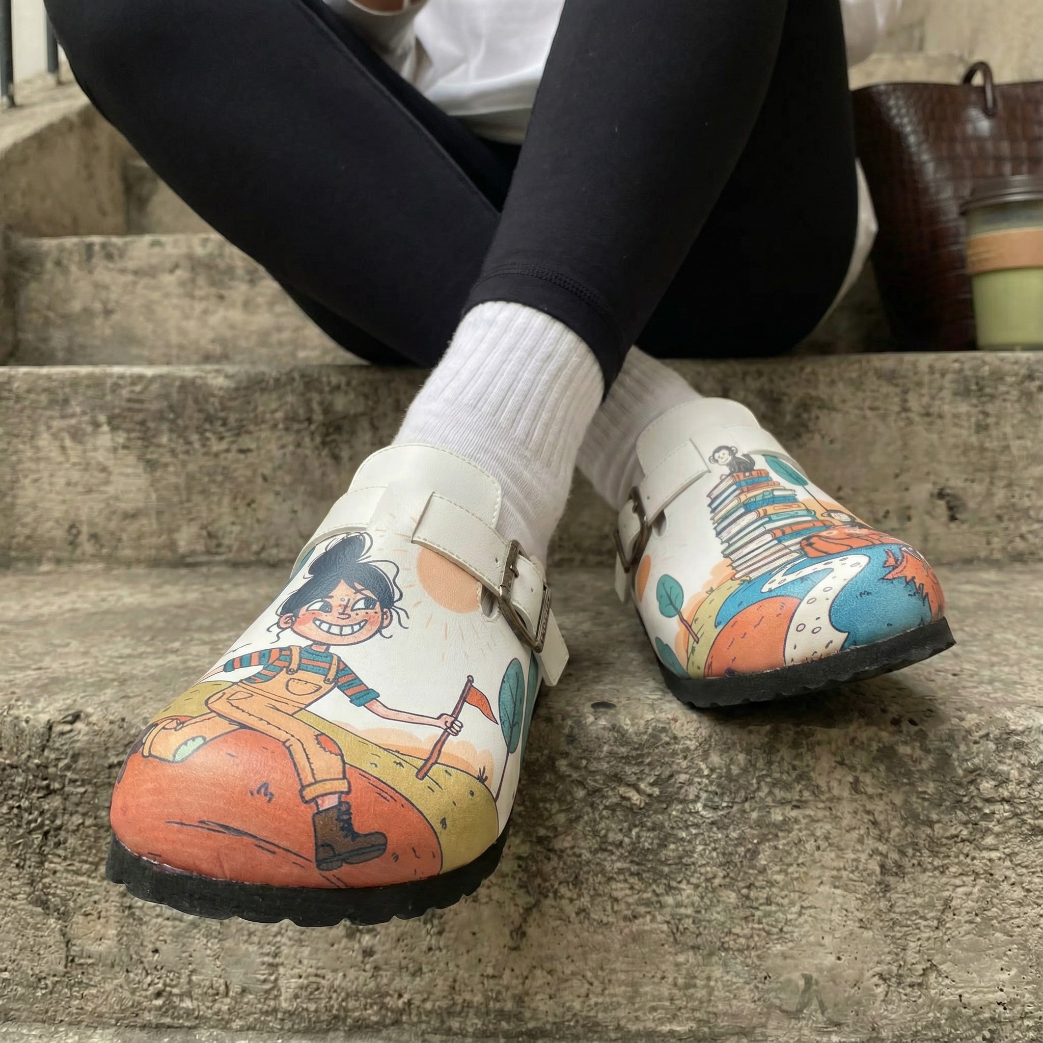 Дамски ортопедични чехли с цветен дизайн Весели чехли Детска градина 20 Дамски ортопедични чехли с цветен дизайн - Image 10