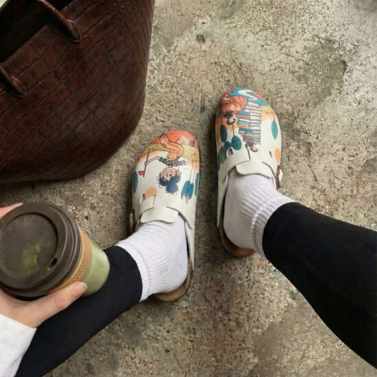 Дамски ортопедични чехли с цветен дизайн / / Дамски ортопедични чехли с цветен дизайн / /