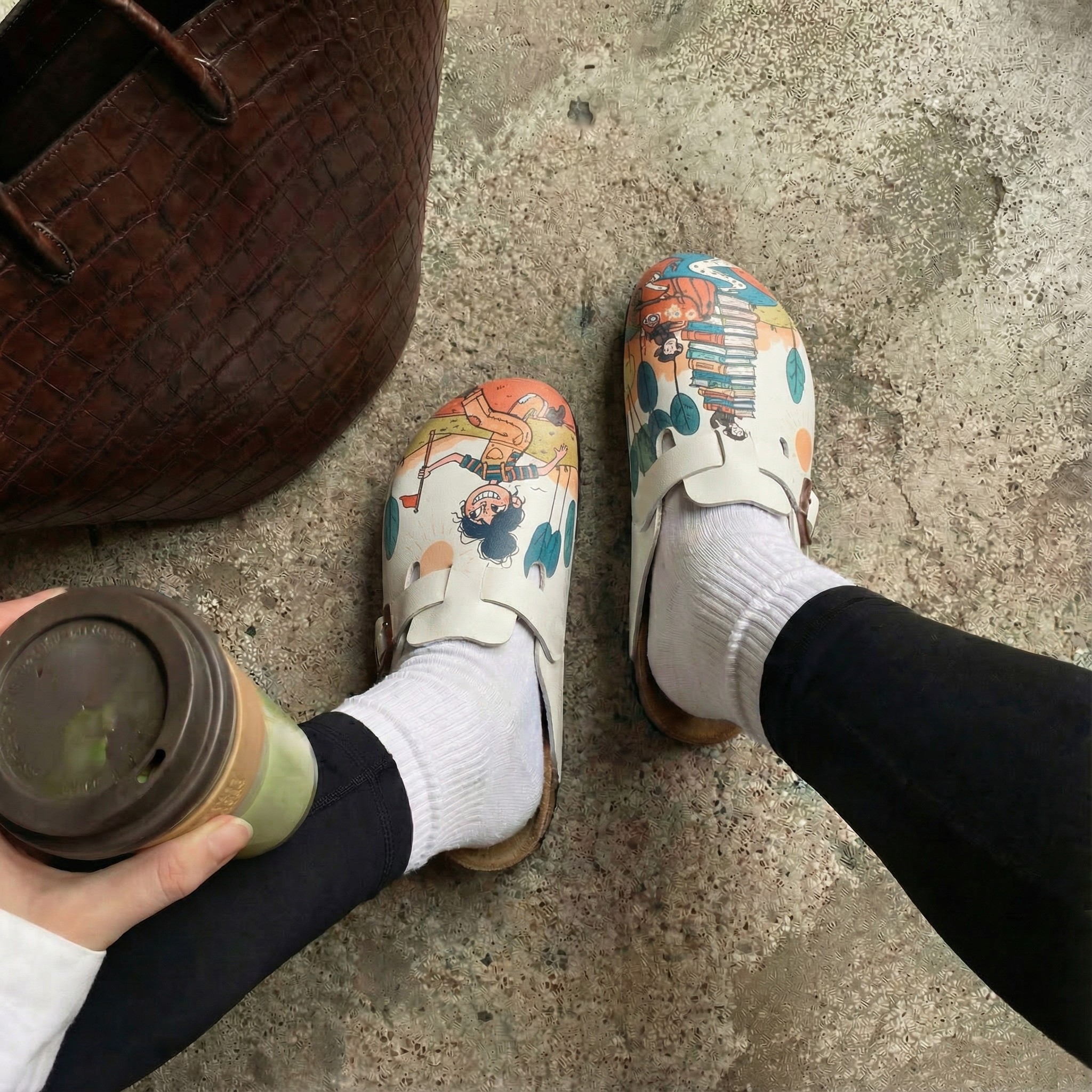 Дамски ортопедични чехли с цветен дизайн Весели чехли Детска градина 12 Дамски ортопедични чехли с цветен дизайн - Image 2