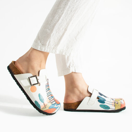 Дамски ортопедични чехли с цветен дизайн / / Дамски ортопедични чехли с цветен дизайн / /