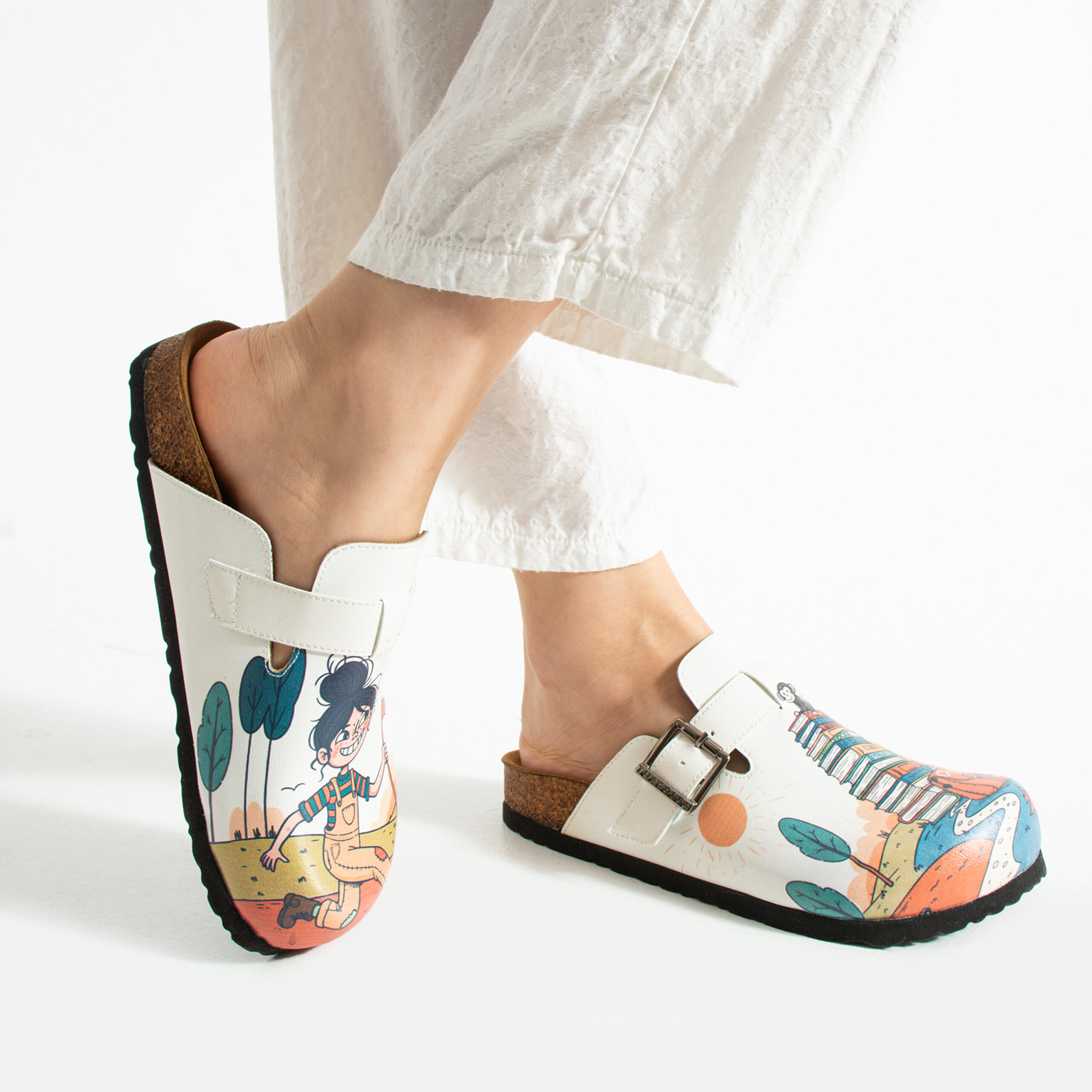 Дамски ортопедични чехли с цветен дизайн Весели чехли Детска градина 15 Дамски ортопедични чехли с цветен дизайн - Image 5