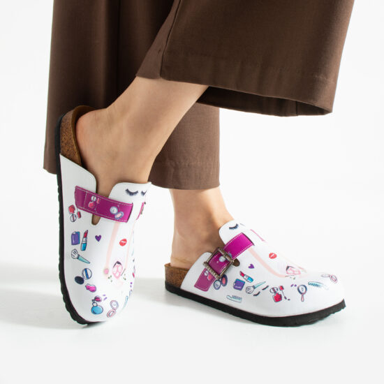 Работни дамски ортопедични чехли за козметик / /