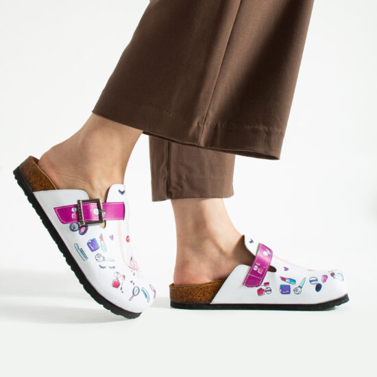 Работни дамски ортопедични чехли за козметик / /