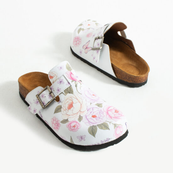 Дамски ортопедични чехли с цветен дизайн / /