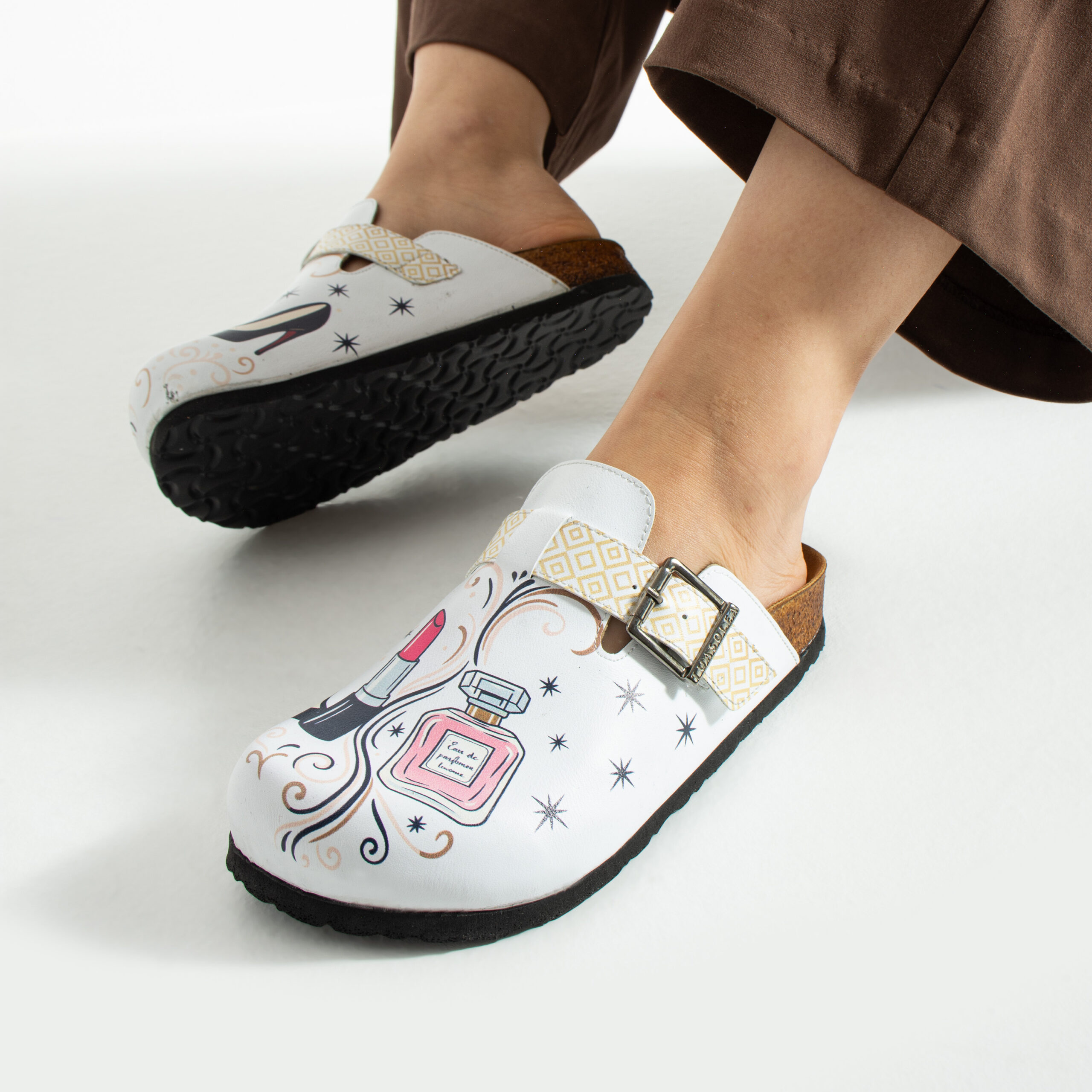 Дамски ортопедични чехли с цветен дизайн Весели чехли Салони и спа 13 Дамски ортопедични чехли с цветен дизайн - Image 3