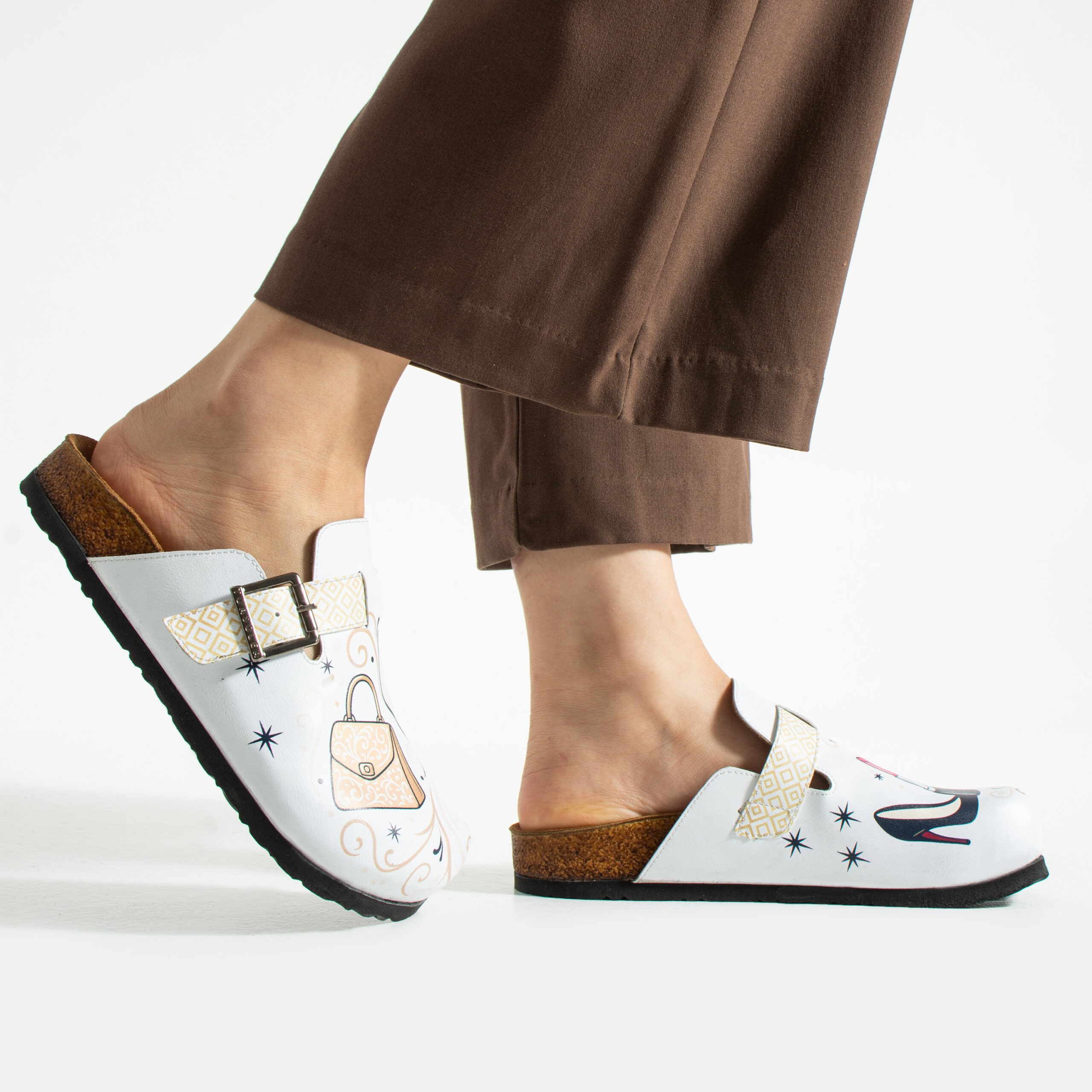 Дамски ортопедични чехли с цветен дизайн Весели чехли Салони и спа 14 Дамски ортопедични чехли с цветен дизайн - Image 4