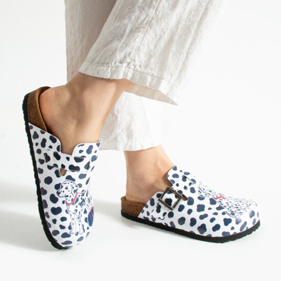 Дамски ортопедични чехли с цветен дизайн / /