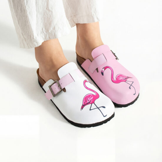 Дамски ортопедични чехли с цветен дизайн Весели чехли Шарени